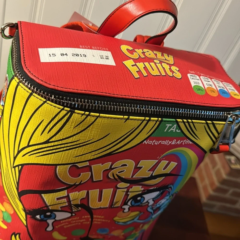 XXL Moschino Runway Crazy Fruit Backpack BAG Purse